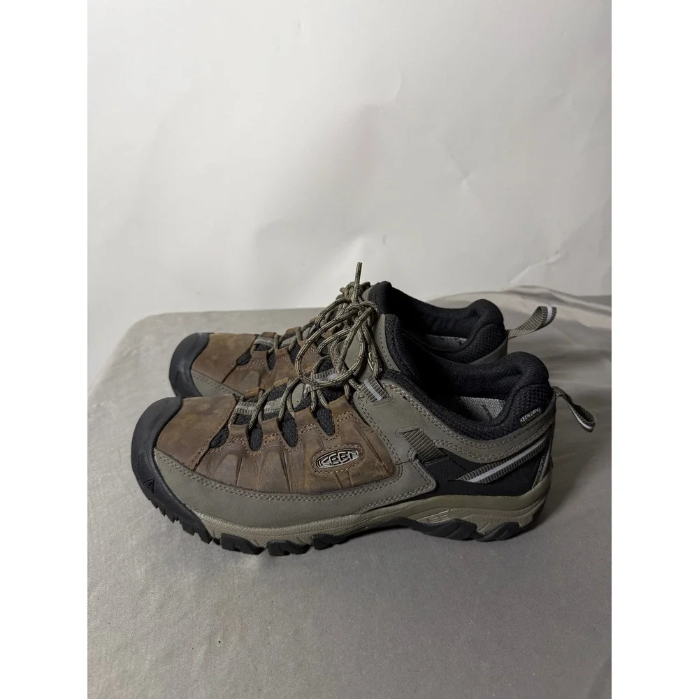 Keen Targhee III Waterproof Hiking Shoes Mens 10.5 Wide Brown Olive